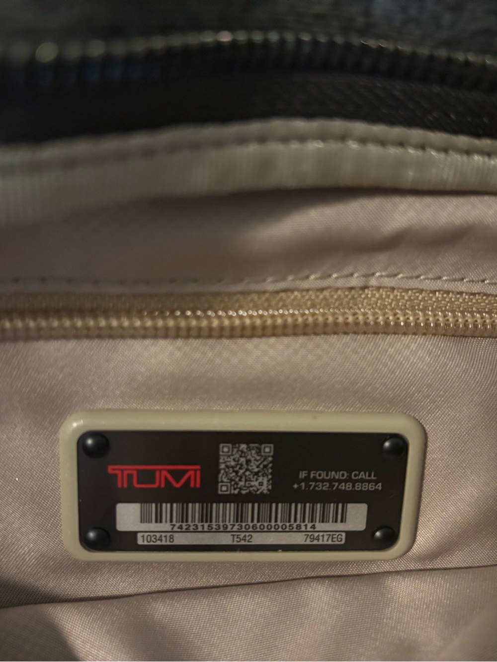 TUMI Charcoal Backpack - Picture 6 of 6